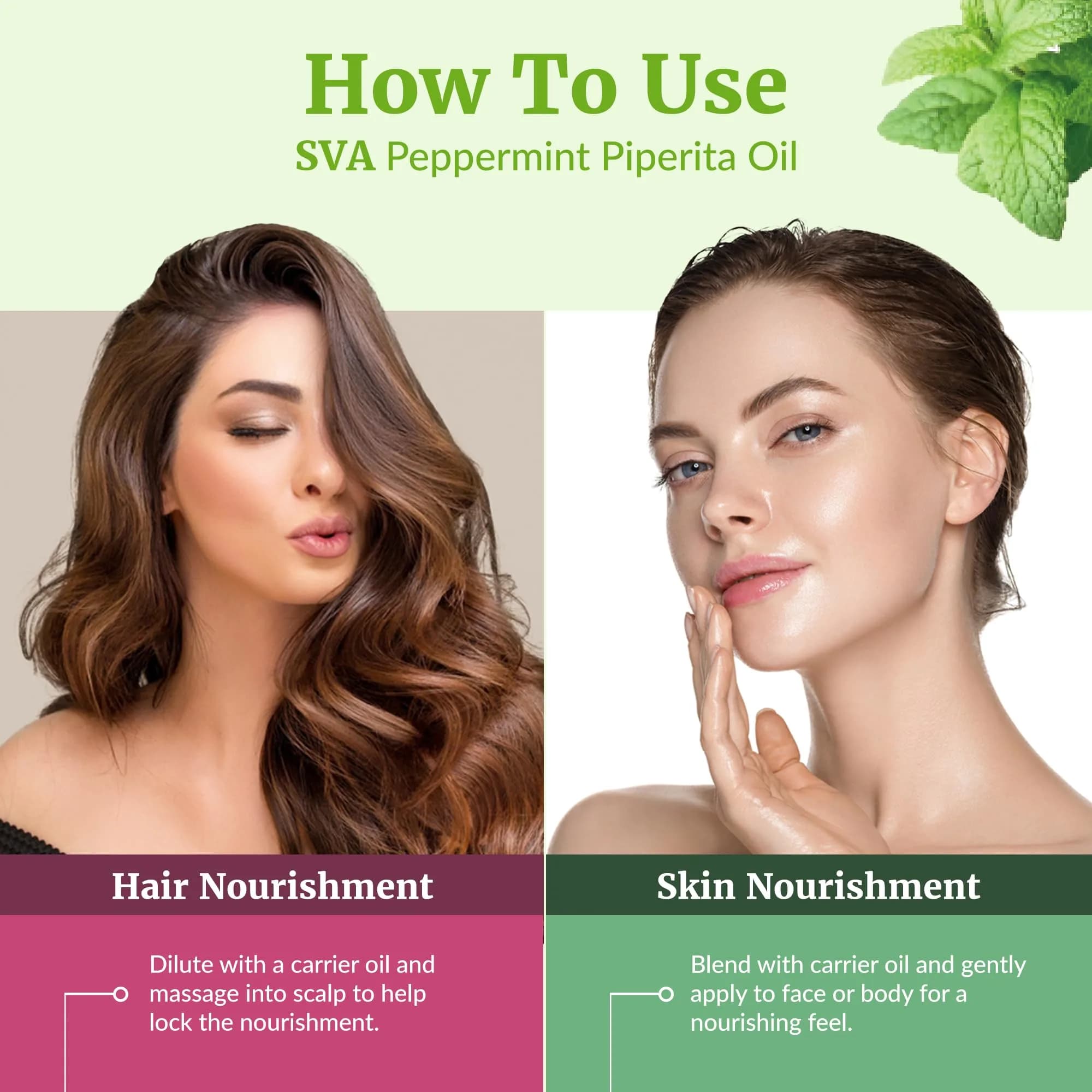 SVA Organics Peppermint Piperita Essential Oil 118ml (4 Fl Oz) | Pure Mint Aroma for Diffuser, Skin & Hair - view 5