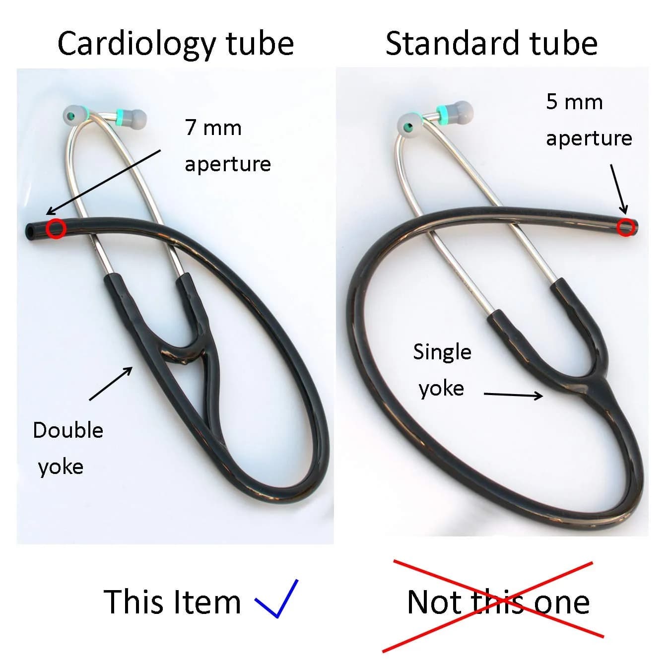 CardioTubes Pink Stethoscope Tubing Kit for Littmann Master Cardiology & Cardiology III (7mm Binaurals) | Durable, Latex-Free Replacement - view 3