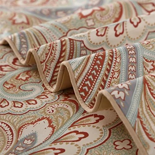 Brandream Duvet Quilt Cover Queen Size Gold Chic Paisley Regal Themed Lightweight Hypoallergenic Egyptian Cotton 800-Thread-Count Bedding Sets thumbnail 5