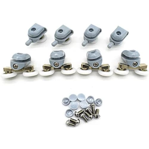 YUANQIAN Shower Door Rollers 22mm Diameter | Replacement Parts for Curved & Flat Showers thumbnail 1