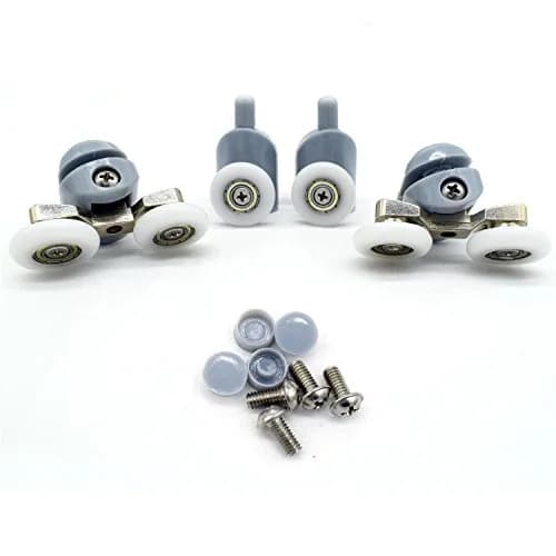 YUANQIAN Shower Door Rollers 22mm Diameter | Replacement Parts for Curved & Flat Showers thumbnail 4