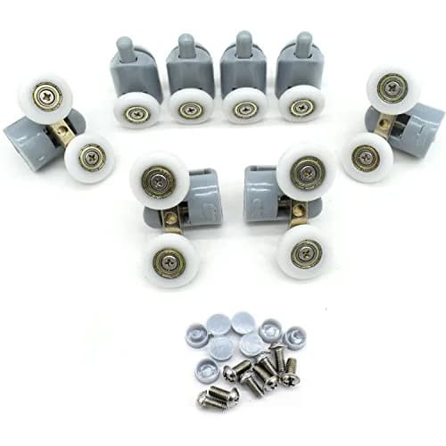 YUANQIAN Shower Door Rollers 22mm Diameter | Replacement Parts for Curved & Flat Showers thumbnail 2