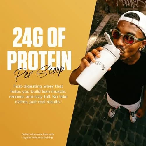 Levels Nutrition Grass Fed Whey Protein Powder Vanilla Bean 0.91 kg (2 lb) | 24g Protein Per Scoop, Clean Ingredients thumbnail 5