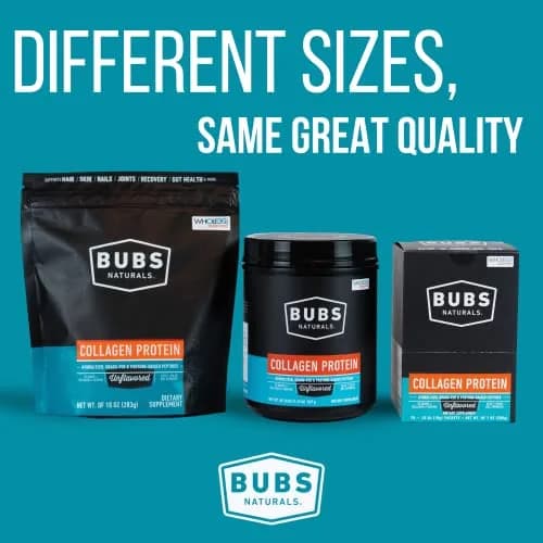 BUBS Naturals Collagen Peptides Powder, Unflavored 1.25 lb | Supports Hair, Skin & Joints thumbnail 9