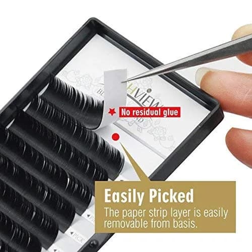 LASHVIEW FLAT 0.20C 10D D Curl 0.07mm 13mm Faux Mink Premade Volume Eyelash Extensions - 1 Count thumbnail 2