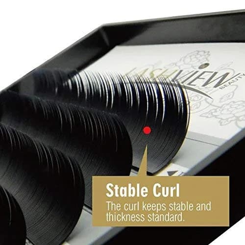 LASHVIEW FLAT 0.20C 10D D Curl 0.07mm 13mm Faux Mink Premade Volume Eyelash Extensions - 1 Count thumbnail 3