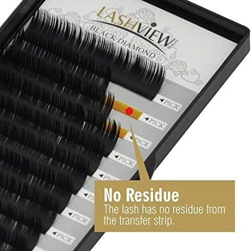 LASHVIEW FLAT 0.20C 10D D Curl 0.07mm 13mm Faux Mink Premade Volume Eyelash Extensions - 1 Count thumbnail 4