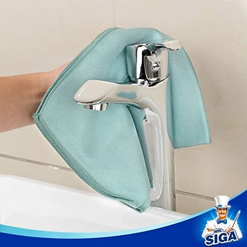 MR.SIGA Ultra Fine Microfiber Cloths for Glass, Pack of 12, 35 x 40cm | Scratch-Free, Lint-Free, Machine Washable thumbnail 6