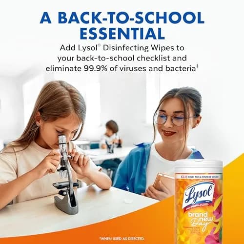 Lysol Disinfecting Wipes Multi-Surface Cleaner Mango 80 ct | Kills 99.9% of Viruses & Bacteria thumbnail 9