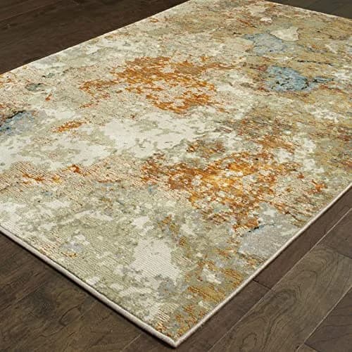Oriental Weavers Evolution Area Rug 5' x 8' | Gold/Beige Natural Landscape Design thumbnail 4