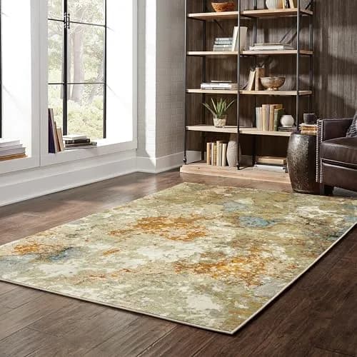 Oriental Weavers Evolution Area Rug 5' x 8' | Gold/Beige Natural Landscape Design thumbnail 2