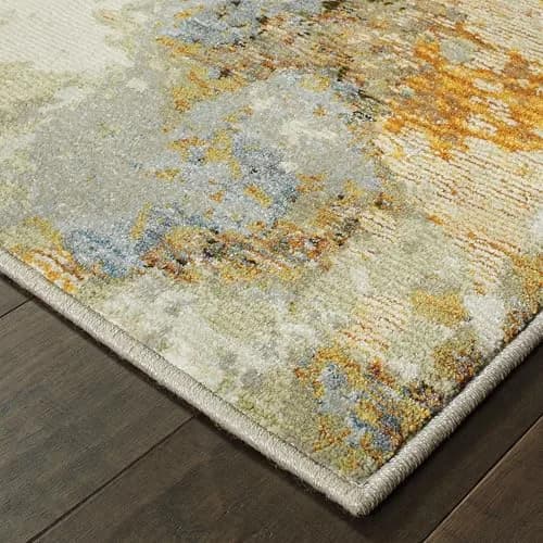 Oriental Weavers Evolution Area Rug 5' x 8' | Gold/Beige Natural Landscape Design thumbnail 3