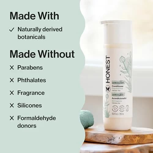 The Honest Company Fragrance-Free Conditioner 295ml (10 fl oz) | Hypoallergenic & Tear-Free for All Hair Types thumbnail 4