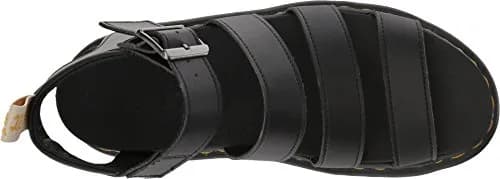 Dr. Martens Vegan Blaire Black Felix Rub Off/Black Soft Pu UK 9 (US Women's 11) M | Vegan Platform Wedge Sandal thumbnail 4