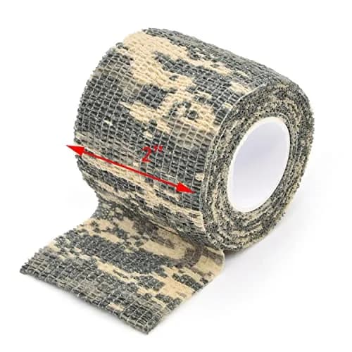 EAmber Camo Wrap Tape 5cm x 4.5m (6 Rolls, ACU Camo) | Self-Adhesive, Reusable Concealment Gear thumbnail 3