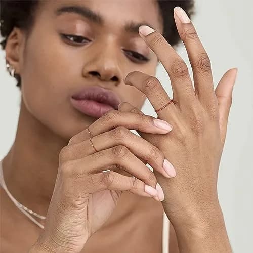 LOYALLOOK 3Pcs 1mm Thin 14K Gold Plated Stackable Rings for Women | Non Tarnish Stainless Steel, Size 3-10, Rose Gold Tone thumbnail 6