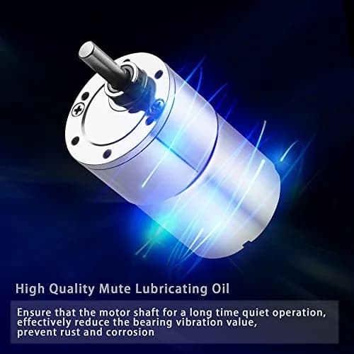 Greartisan DC 12V 20RPM Gear Motor High Torque Electric Micro Speed Reduction Geared Motor with D-Shaft, 221:1 Ratio thumbnail 3