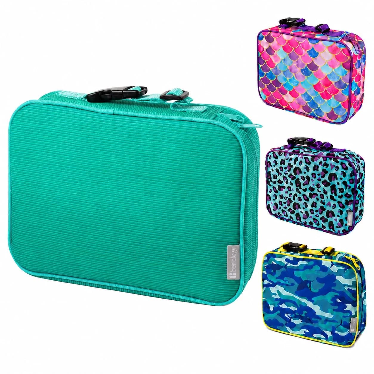 Bentology Kids Insulated Lunch Box for School with Reinforced Support Frame, 240 cu in (10 x 8 x 3 inches)