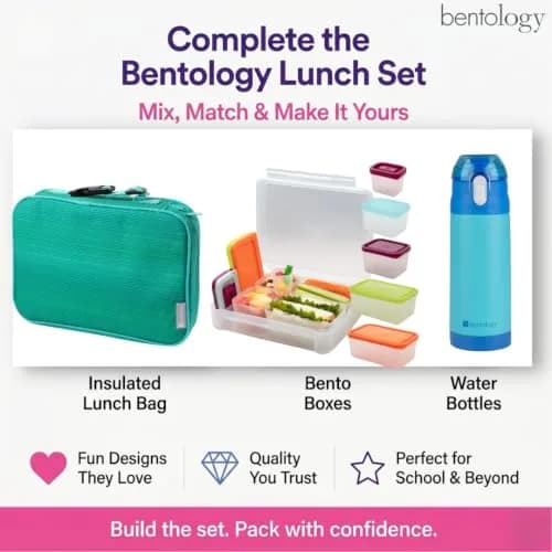 Bentology Kids Insulated Lunch Box for School with Reinforced Support Frame, 240 cu in (10 x 8 x 3 inches) thumbnail 8