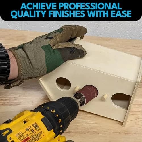 LINE10 Tools 12pk Spindle Sanding Sleeves 2in Long | Coarse 60 Grit for Curves & Contours thumbnail 6