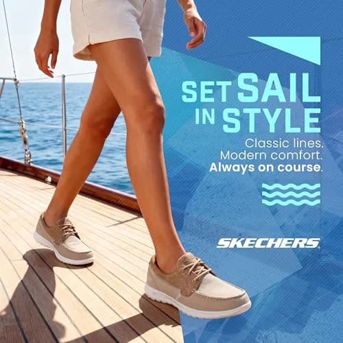 Skechers Performance Women's Go Walk Coral Boat Shoe, 7 US | Lightweight, Breathable & Supportive thumbnail 2