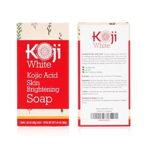 Koji White Pure Kojic Acid Soap Bar 160g (5.64 oz) | Gentle Brightening & Exfoliation with Vitamin C & Hyaluronic Acid thumbnail 8