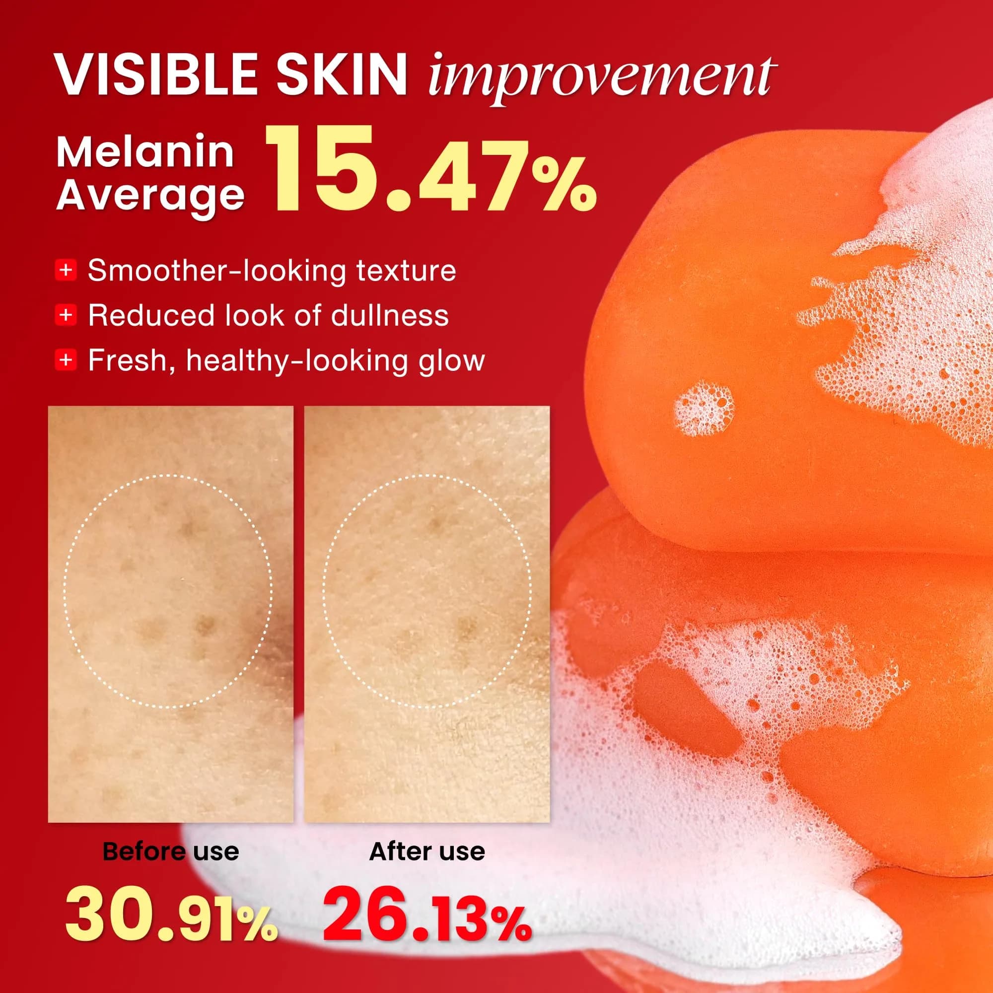 Koji White Pure Kojic Acid Soap Bar 160g (5.64 oz) | Gentle Brightening & Exfoliation with Vitamin C & Hyaluronic Acid - view 4