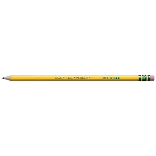 Ticonderoga Wood-Cased Pencils, Pre-Sharpened, HB Soft, Yellow, 108 Pencils Total | Trusted by Teachers for School & Office thumbnail 3