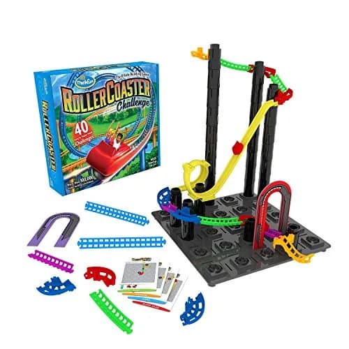 ThinkFun Roller Coaster Challenge STEM Toy and Building Game 29.5 cm (11.58 in) | TOTY Game of the Year Finalist thumbnail 1