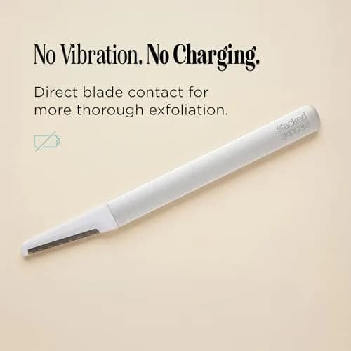 StackedSkincare Dermaplaning Tool, Reusable Facial Razor, Metal Handle | Gentle Skin Exfoliation thumbnail 6