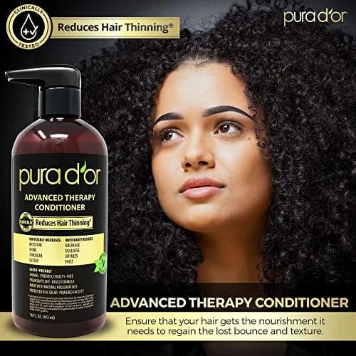 PURA D'OR Advanced Therapy Conditioner 473ml (16 Fl Oz) | For Increased Moisture, Strength, Volume & Texture thumbnail 5