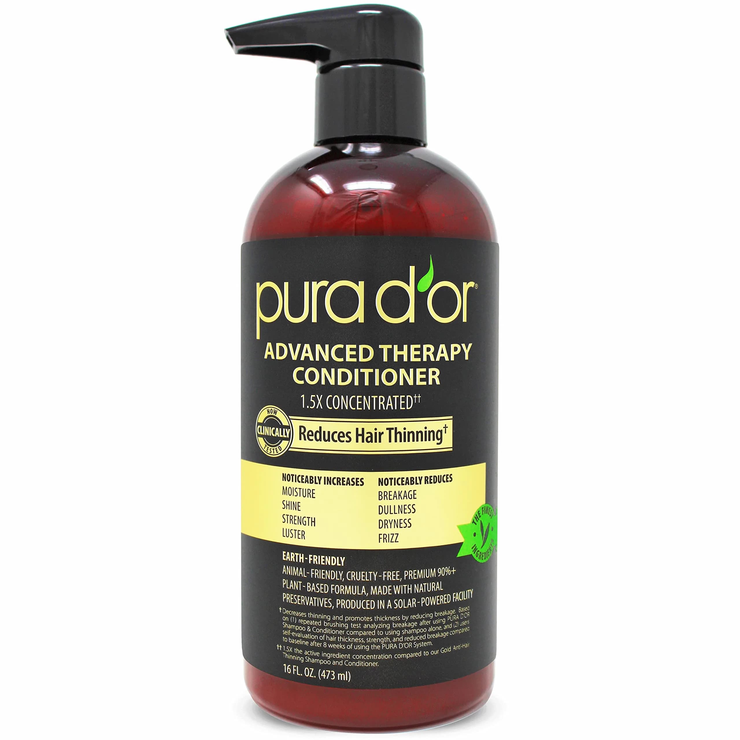 PURA D'OR Advanced Therapy Conditioner 473ml (16 Fl Oz) | For Increased Moisture, Strength, Volume & Texture - main product image