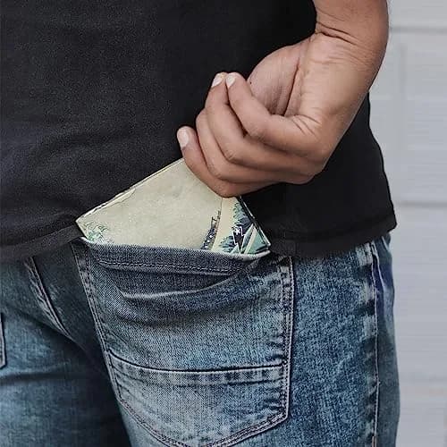 SUPERVEK The Great Wave off Kanagawa Tyvek Slim Bifold Wallet | 20g (0.7 oz) thumbnail 4