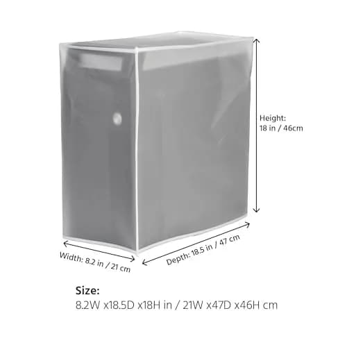SZBRO Lightweight Waterproof CPU Dust Cover for Mid-Tower Gaming PC | 21cm (8.2" W x 18.5" D x 18" H) thumbnail 2