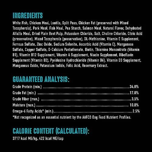 CRAVE Grain Free High Protein Adult Dry Dog Food, White Fish & Salmon, 12 lb. Bag | Protein-Rich, Grain-Free Nutrition for Dogs thumbnail 3