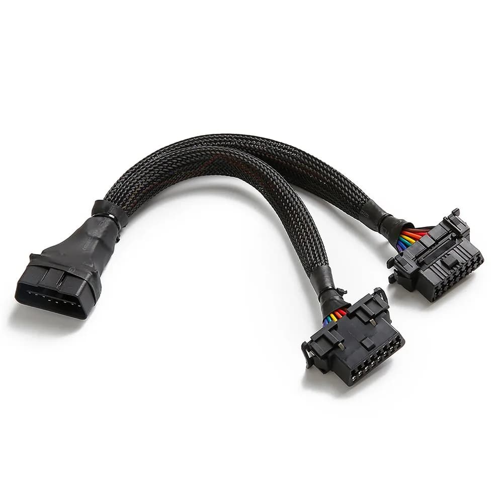 bbfly OBD2 Splitter Cable 30cm | Durable Diagnostic Extension for Car Tools — Black