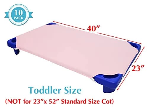 American Baby Company Fitted Cot Sheets 23" x 40" | Soft & Breathable 100% Cotton Percale (70-120c) thumbnail 2