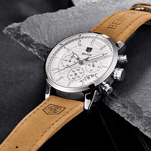 BENYAR Men's Analog Quartz Chronograph Watch 44mm (1.73 inch) | Water Resistant 3ATM thumbnail 6