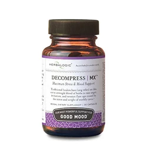 Herbalogic Decompress MX Herbal Capsules 30 Count | Stress & Mood Support Based on Xiao Yao San thumbnail 1