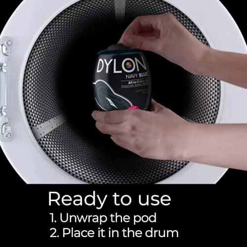 Dylon Machine Dye 350g Navy Blue | Vibrant, Washable & Eco-Friendly Fabric Dye for Natural & Synthetic Fibers thumbnail 5