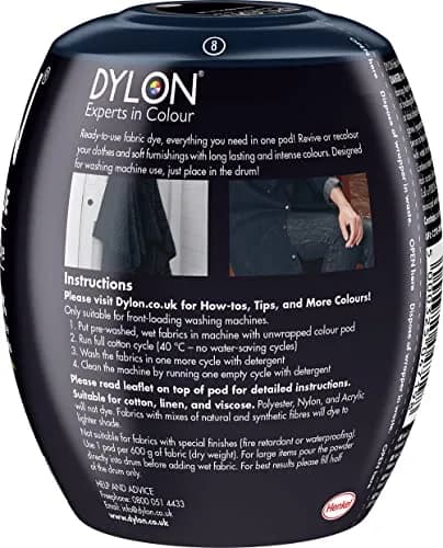 Dylon Machine Dye 350g Navy Blue | Vibrant, Washable & Eco-Friendly Fabric Dye for Natural & Synthetic Fibers thumbnail 2