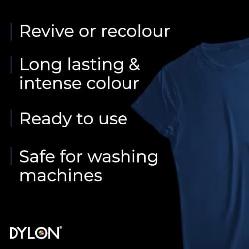 Dylon Machine Dye 350g Navy Blue | Vibrant, Washable & Eco-Friendly Fabric Dye for Natural & Synthetic Fibers thumbnail 3