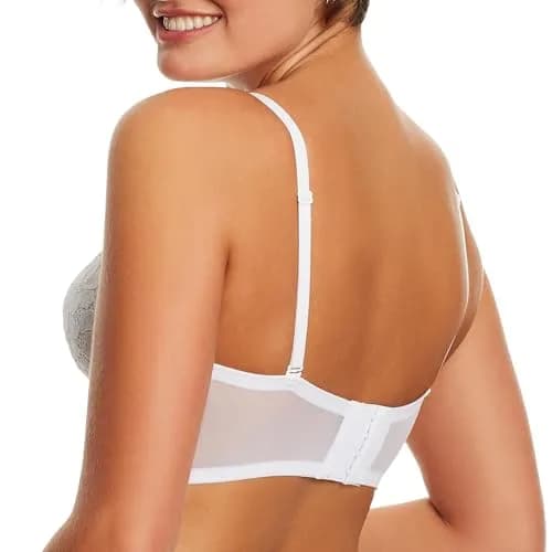 Maidenform Pure Comfort Lace Bralette 36C | Wireless Longline with Soft Foam Cups thumbnail 3