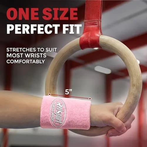 Reisport Gymnastics Wristband Pink 11.4 cm (4.5 inches) | Sweat-Wicking Swiss Made thumbnail 2
