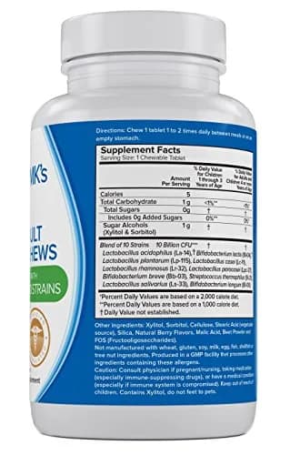 doctor MK's NATURAL Teen/Adult Probiotics Chewable 50 Count | Sugar Free Wild Berry Flavor for Gut & Immunity thumbnail 2