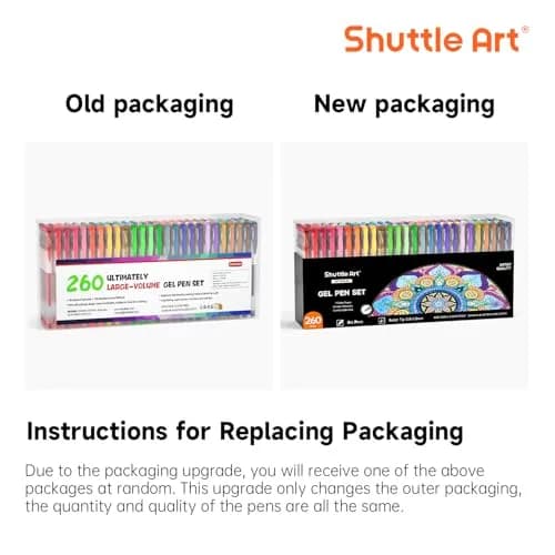 Shuttle Art Gel Pens Set, 130 Colors with 130 Refills | Smooth, Non-Toxic Art Supplies for Adults & Kids thumbnail 8