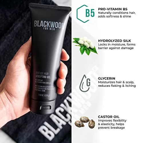 Blackwood For Men BioFuse Hair Sculpting Gel 220ml (7.76 Oz) | Medium Hold, Vegan Formula thumbnail 4