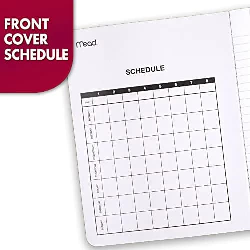 Mead Composition Notebook, Wide Ruled Paper, 7.5" x 9.75", 100 Sheets, Black Marble, 3 Pack | Classic Journaling & Note-Taking thumbnail 4