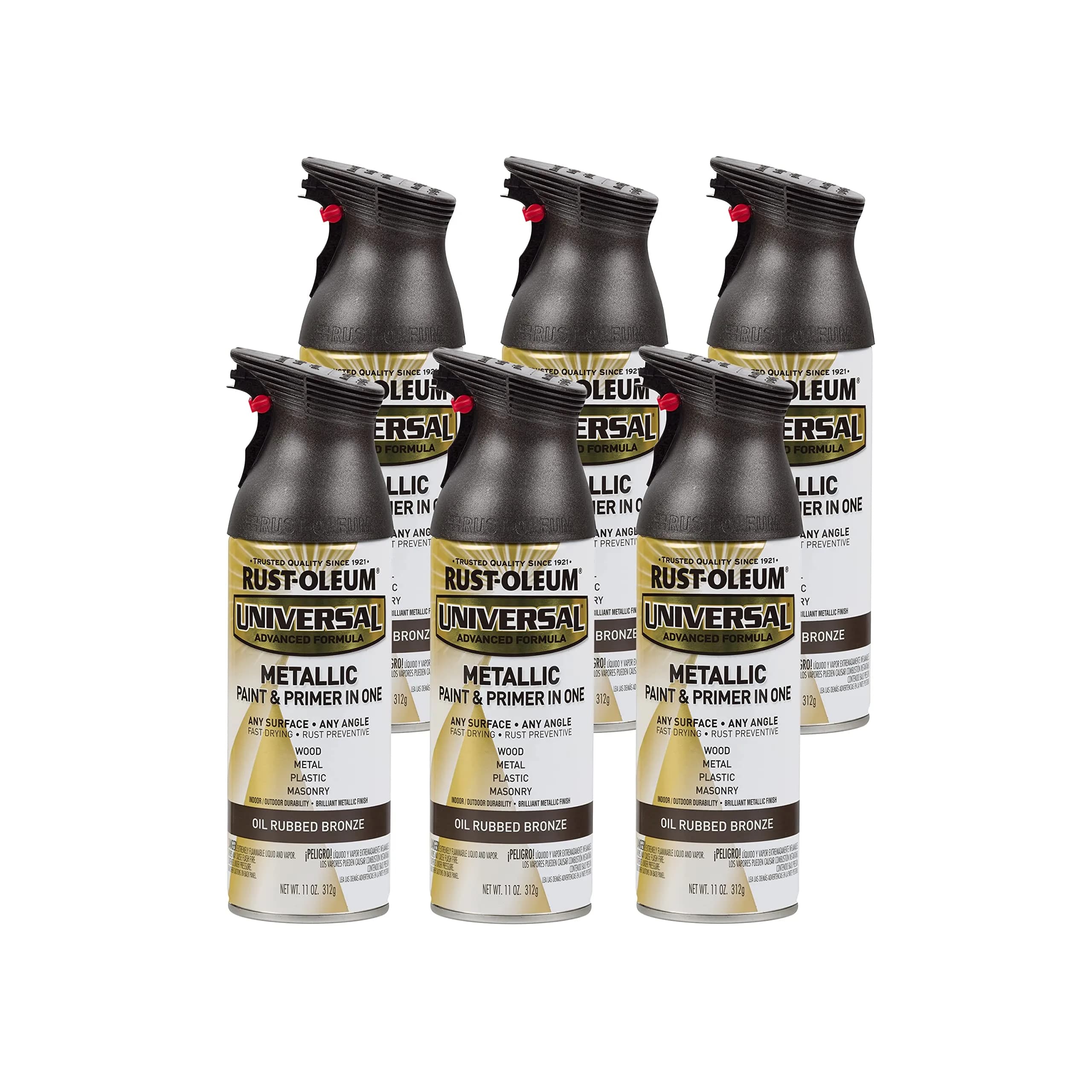 Rust-Oleum Universal All Surface Clear Topcoat Spray 11 oz (325 ml) Frosted Pearl Clear | Professional Grade Paint for Wood, Metal, Plastic