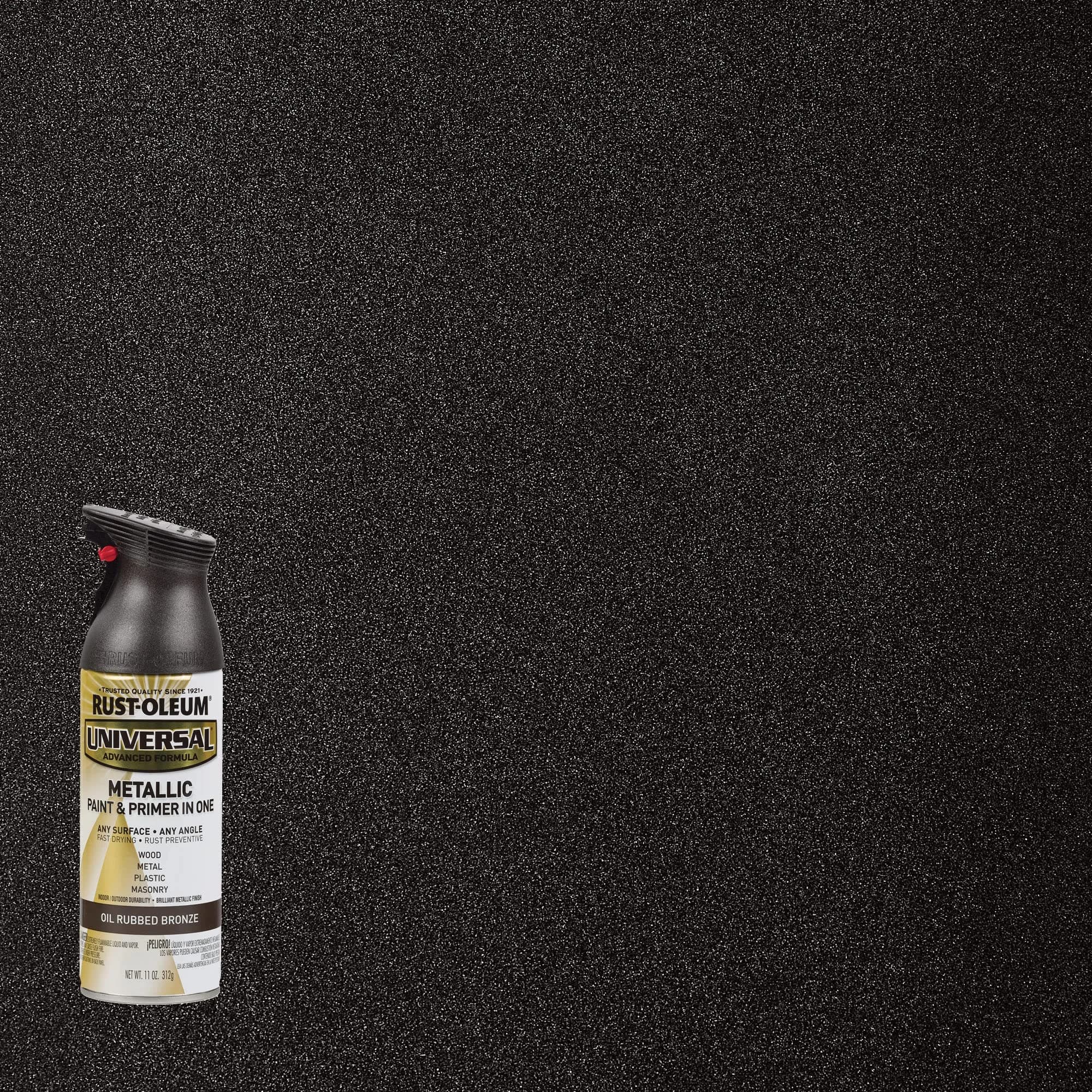 Rust-Oleum Oil Rubbed Bronze Metallic Universal All Surface Clear Topcoat Spray Paint, 11 oz (Pack of 6) - view 2